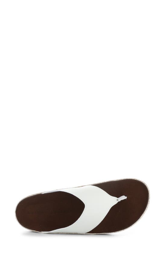 Asportuguesas Cami Platform Flip Flop In White Eco Faux Leather