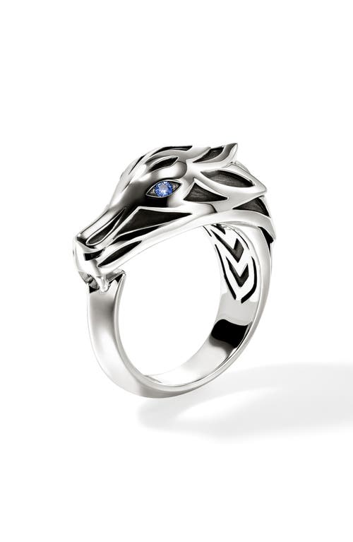 John Hardy Naga Ring, Sterling Silver, Blue Sapphire