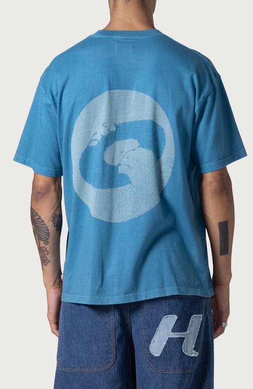 Shop Honor The Gift Vinyl Cotton Graphic T-shirt In Blue