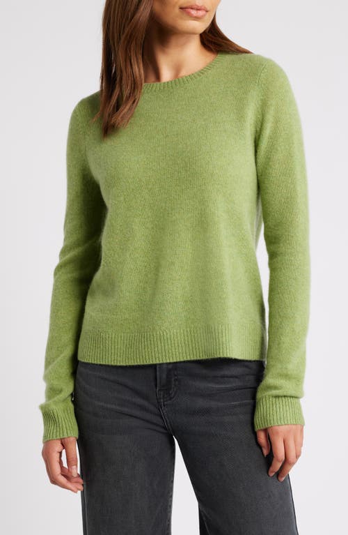Caslonr Caslon(r) Cashmere Crewneck Sweater In Olive Epsom