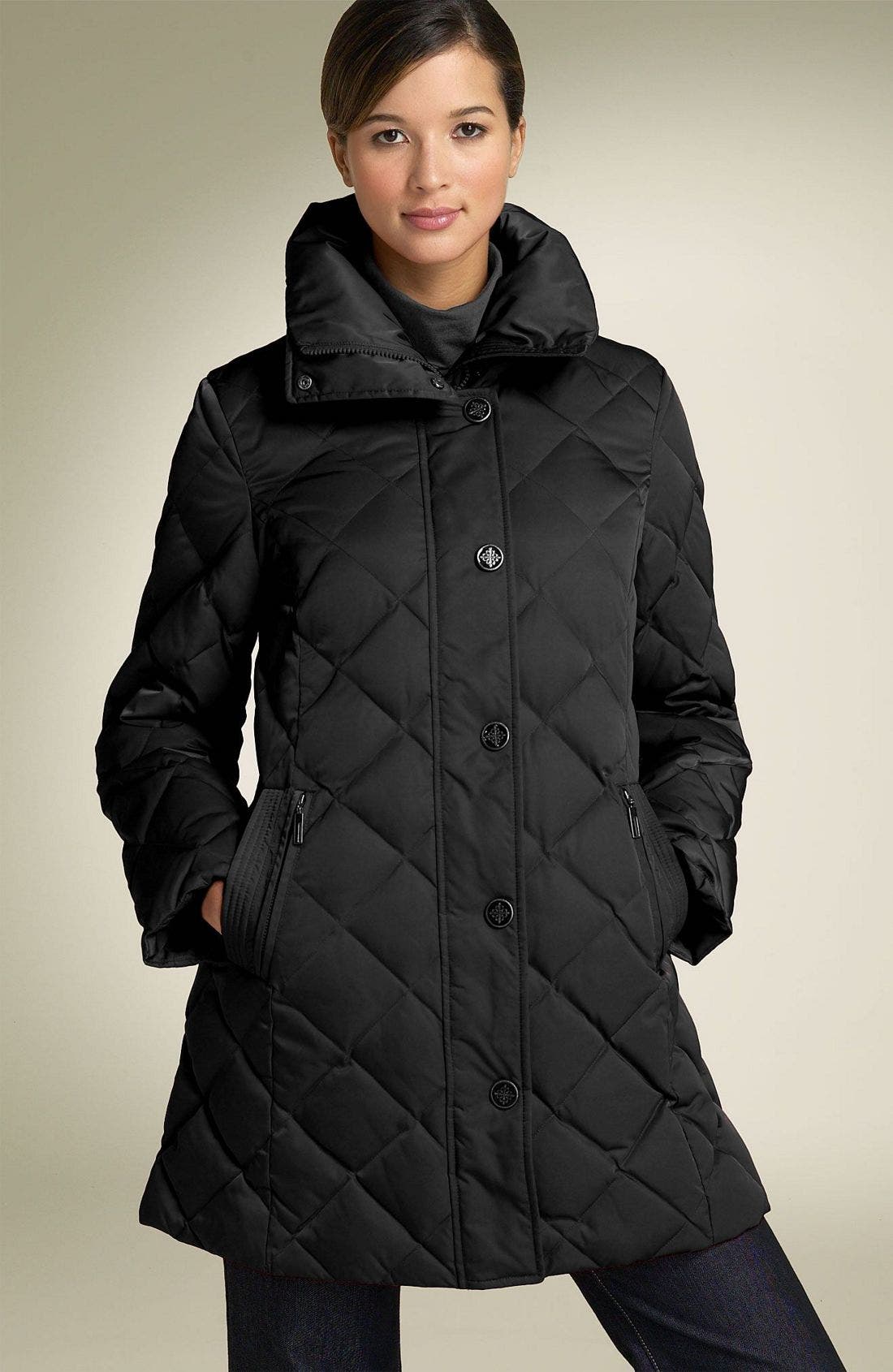 Gallery ALine Quilted Down Coat Nordstrom