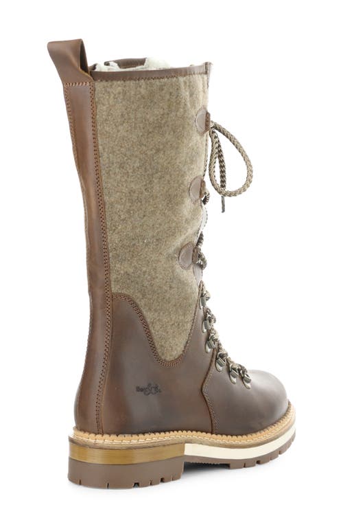 Shop Bos. & Co. Algid Waterproof Boot In Camel Saddle/tweed