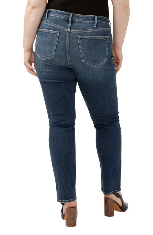 Shop Silver Jeans Co. Isbister High Waist Straight Leg Jeans In Indigo