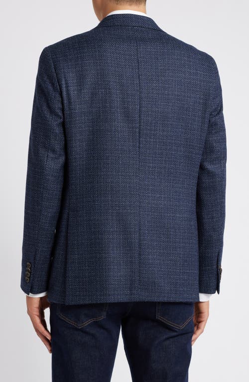 Shop Jack Victor Morton Soft Constructed Wool Sport Coat In Blue