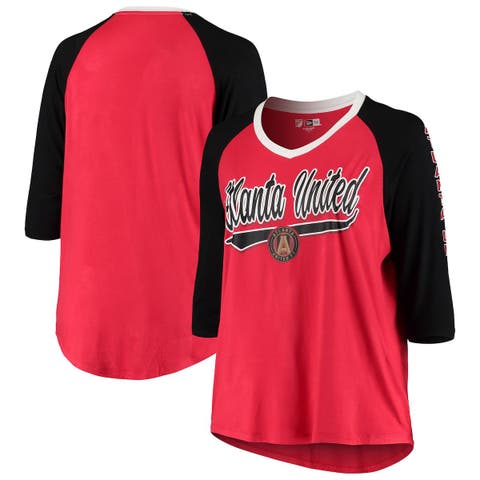 Arizona Diamondbacks 5th & Ocean by New Era Women's Jersey Tri-Blend Raglan  T-Shirt - Red