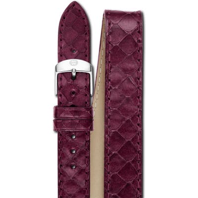 Michele 1m Genuine Snakeskin Double Wrap Watch Strap