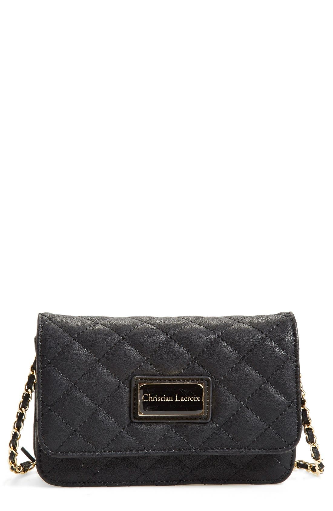 CXL by Christian Lacroix 'Orleans' Quilted Faux Leather Crossbody Bag
