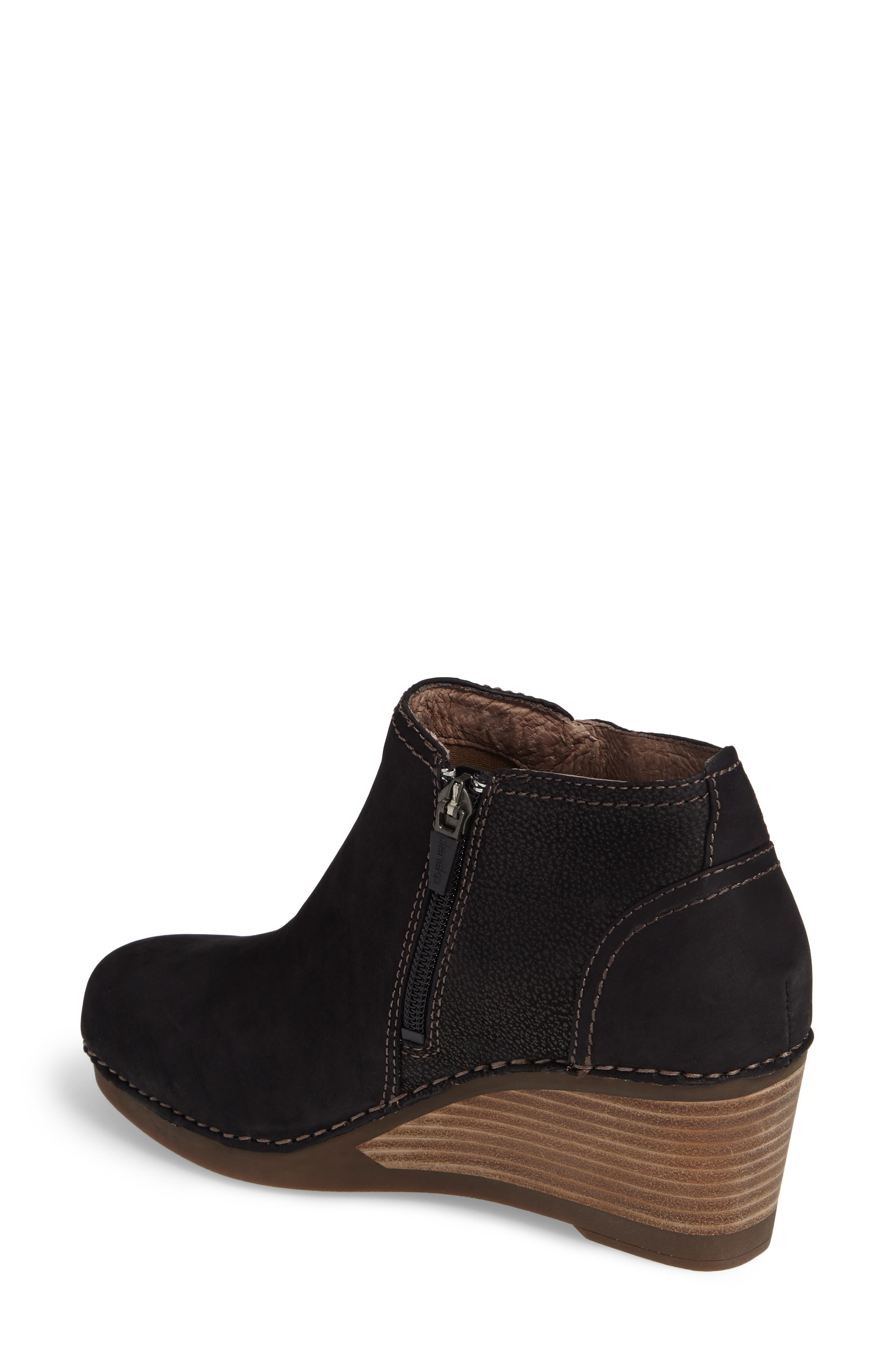 dansko susan wedge bootie