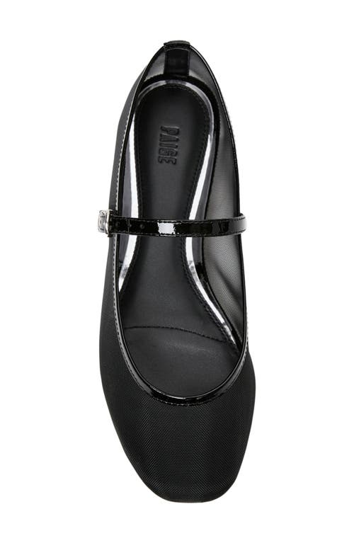 Shop Paige Josie Mary Jane Flat In Black