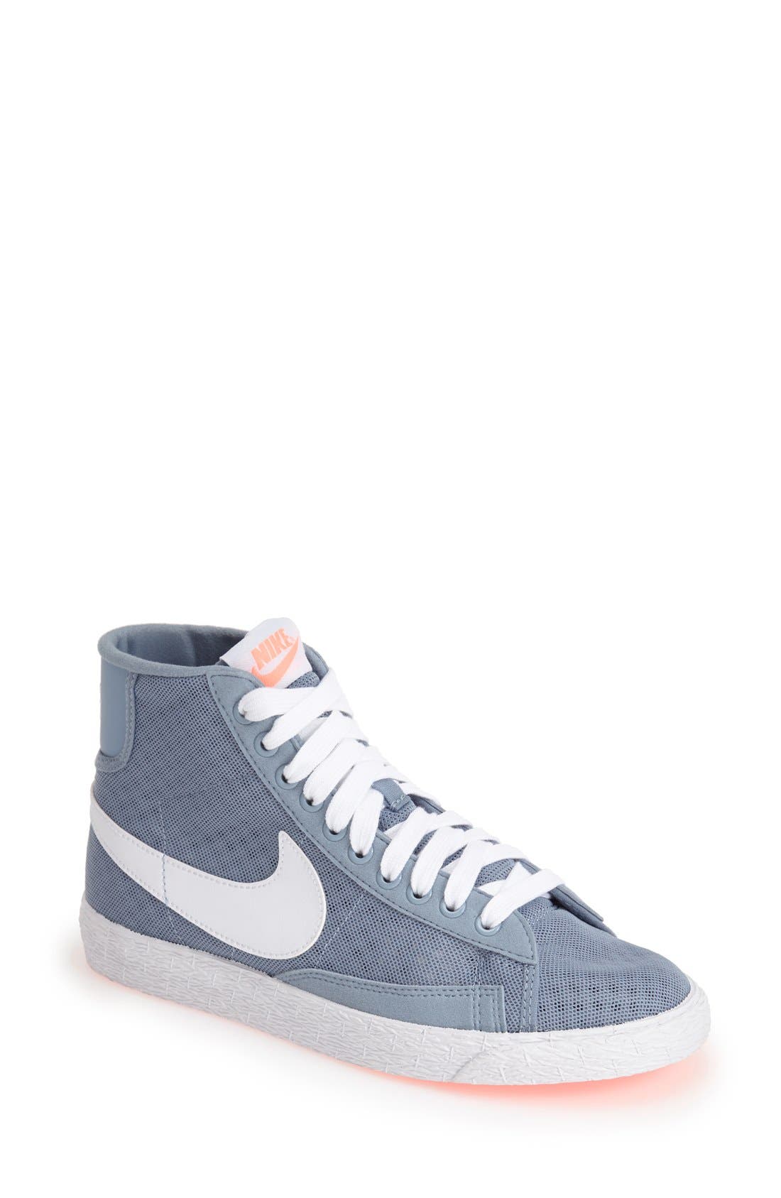 nike blazer grey suede mid trainers womens