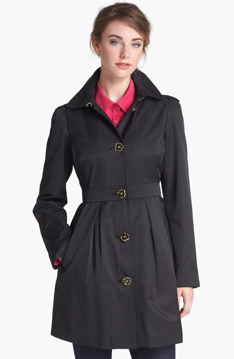 Betsey Johnson Raincoat with Detachable Hood & Liner (Online Only ...