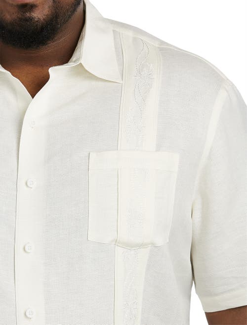 Oak Hill by DXL Embroidered Panel Sport Shirt at Nordstrom,