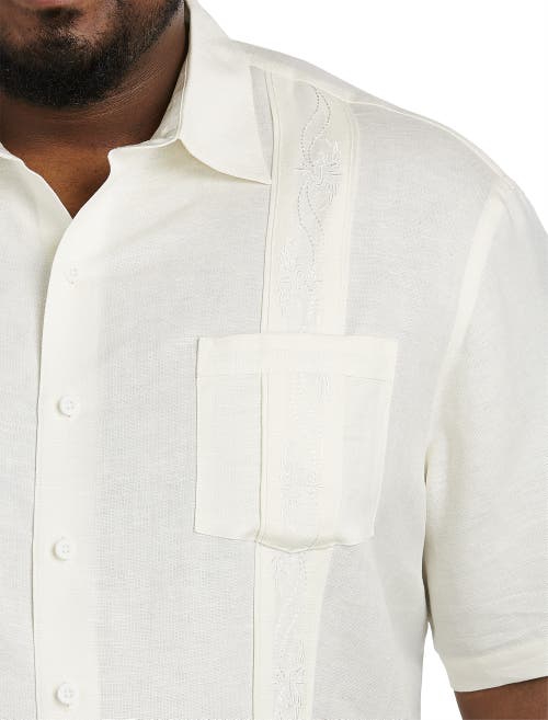 Shop Oak Hill By Dxl Embroidered Panel Sport Shirt In White