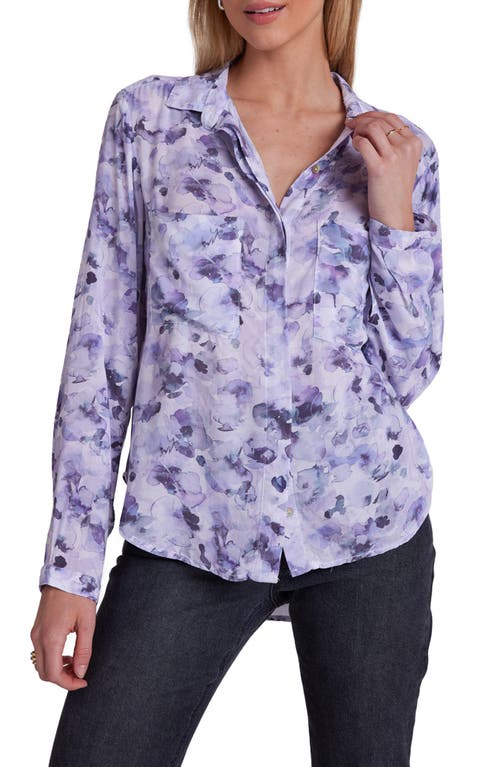 Bella Dahl Floral Button-Up Shirt Lilac Floret Print at Nordstrom,