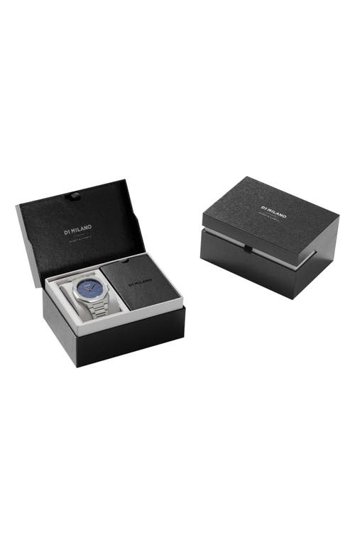 D1 Milano Blue Ocean Ultra Thin Bracelet 38mm Stainless Steel Quartz Watch In Blue