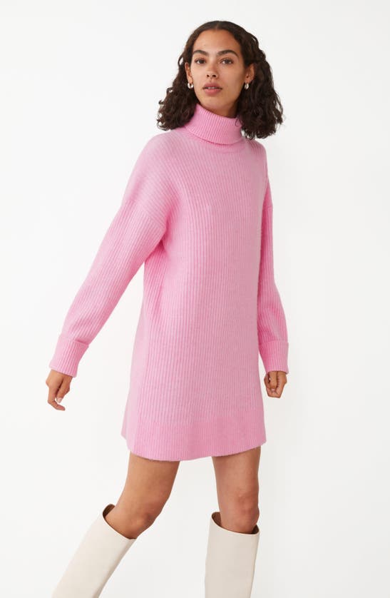 & Other Stories Oversized Turtleneck Sweater In Pink