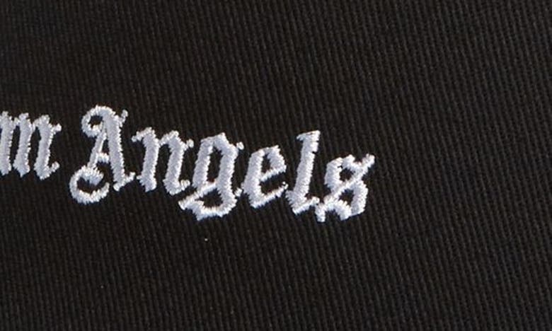 Shop Palm Angels Embroidered Classic Logo Baseball Cap In Black Off White