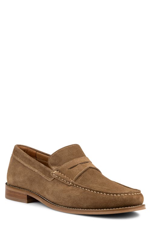 Donald Pliner Penny Loafer In Dark Taupe