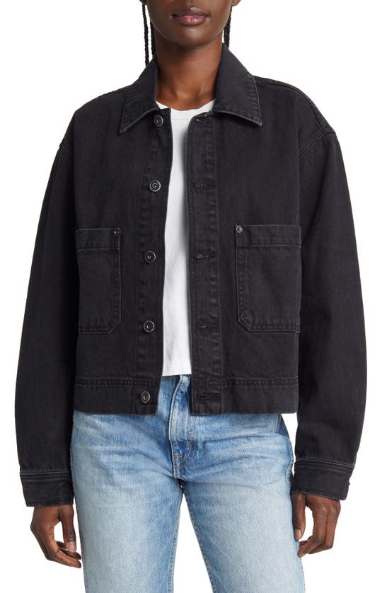 Slvrlake Thompson Denim Trucker Jacket In Shadow Ridge