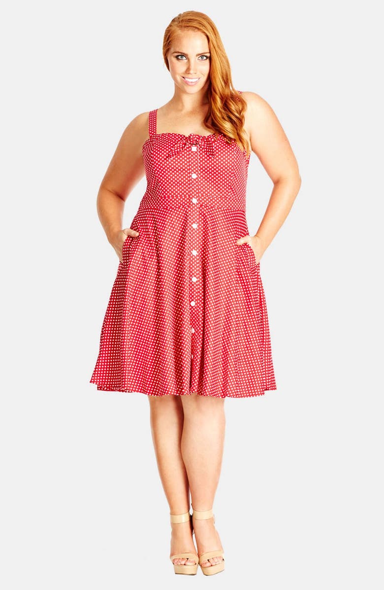 City Chic 'Miss Sweet' Fit & Flare Dress (Plus Size) | Nordstrom