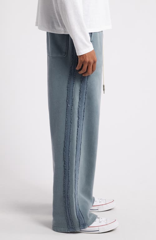 Shop Elwood Metal Cotton Terry Sweatpants In Slate