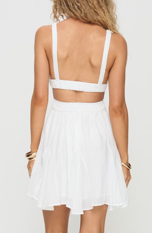 Princess Polly Roussel Mini Dress In White