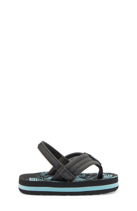 Reef Kids' Little Ahi Flip Flop In Aquifer Palm