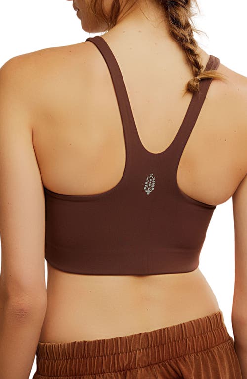 Shop Free People Fp Movement Never Better Racerback Bra In Cocoa