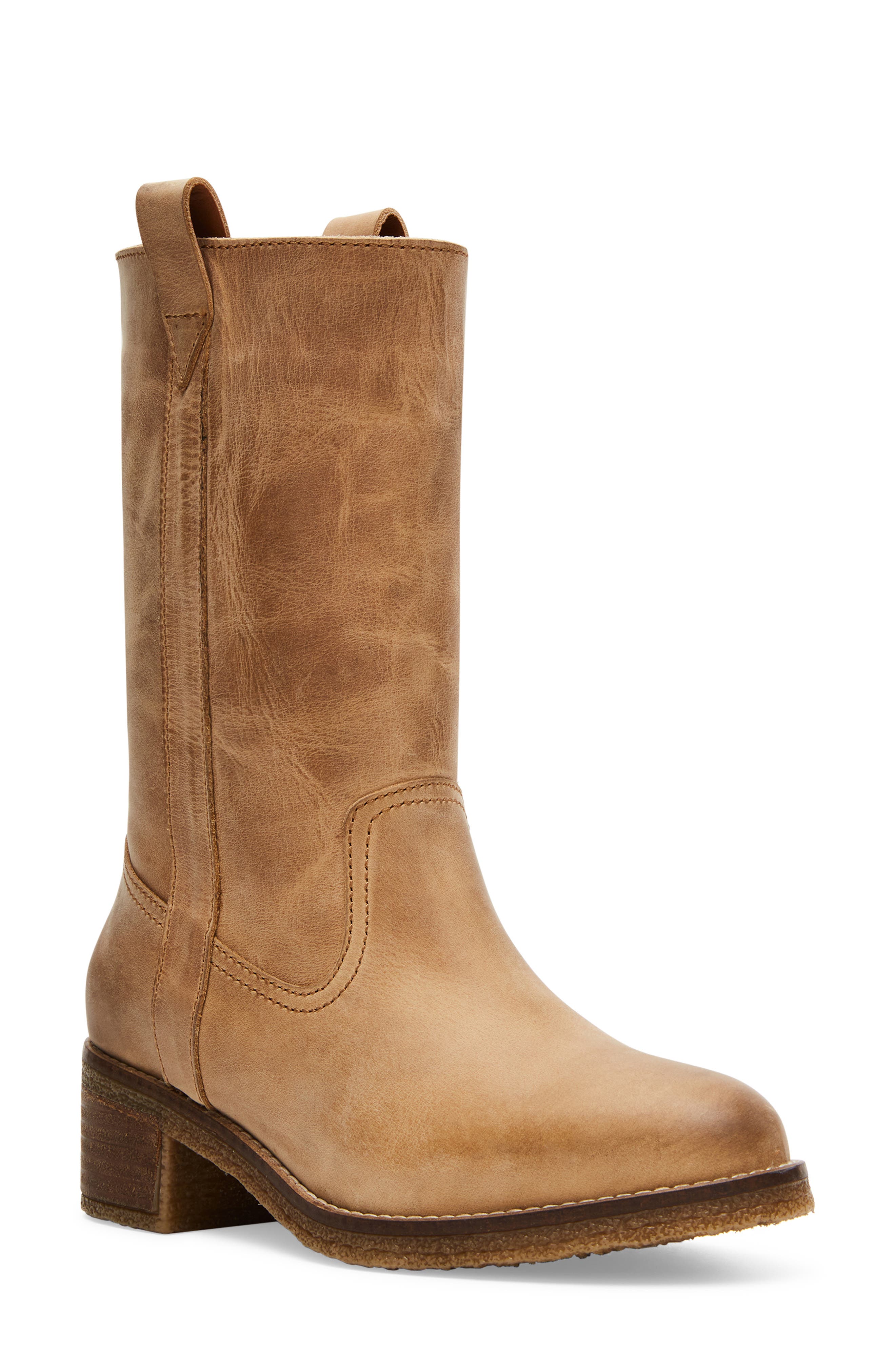Women's Leather Genuine Mid Calf Boots   Nordstrom