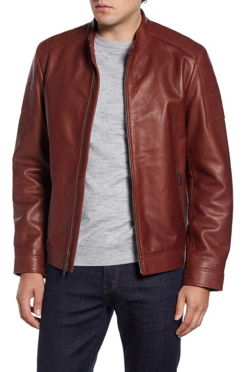 Men's Cole Haan Leather & Faux Leather Jackets | Nordstrom