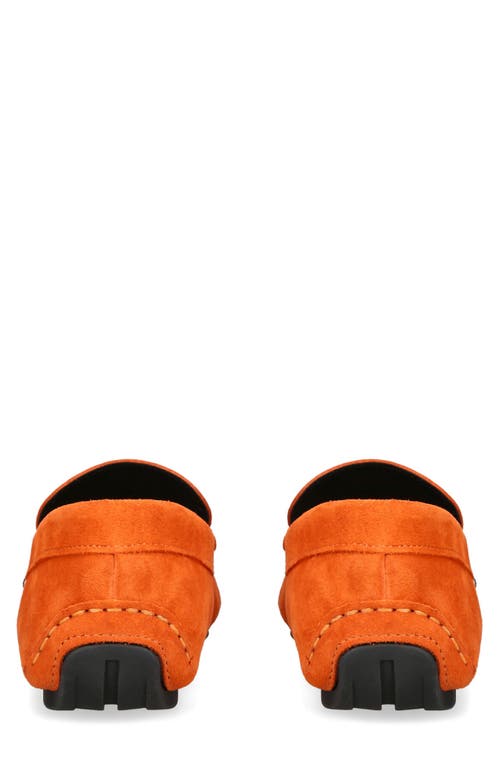 Kurt Geiger Stirling Moc Toe Driving Shoe In Orange