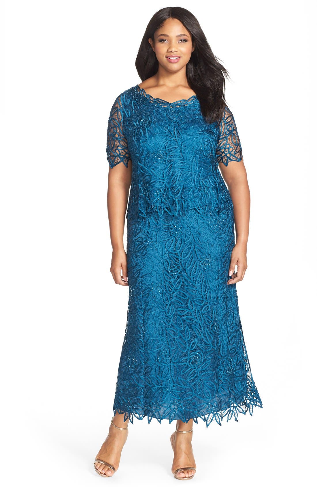 Soulmates Bead Crochet Skirt Set (Plus) Nordstrom