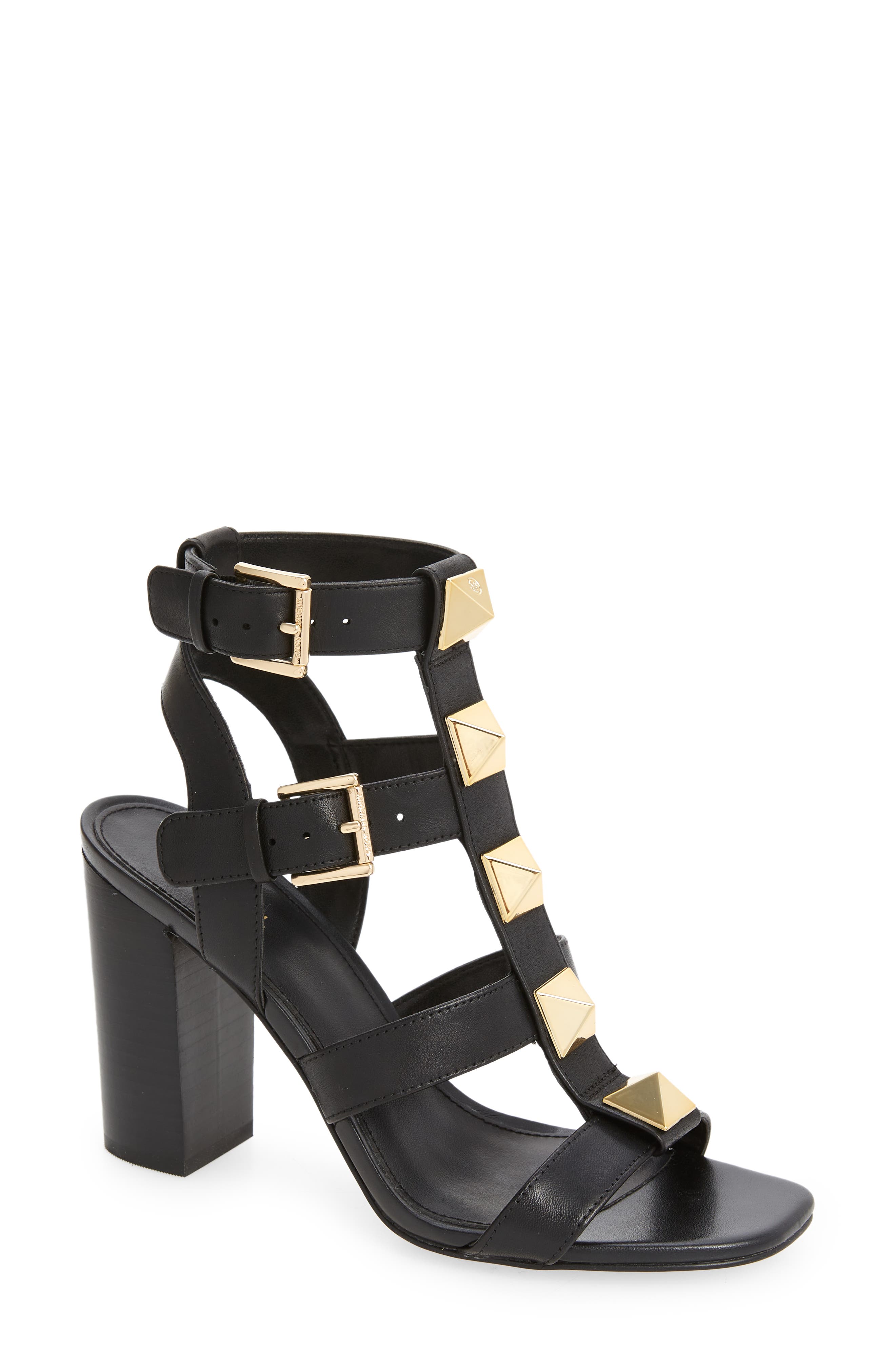 michael kors black gladiator sandals