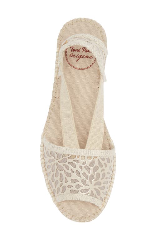 Shop Toni Pons Estel Peep Toe Espadrille Sandal In Cru/ecru