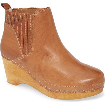 Kelsi Dagger Brooklyn Jax Clog Bootie- Brown