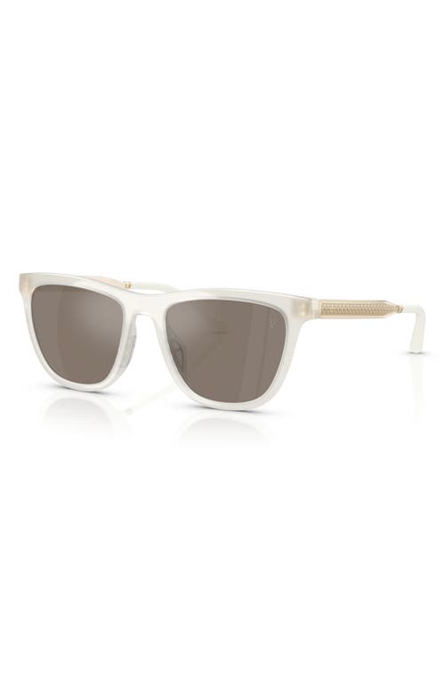 Oliver Peoples 51mm Polarized Pillow Sunglasses In White