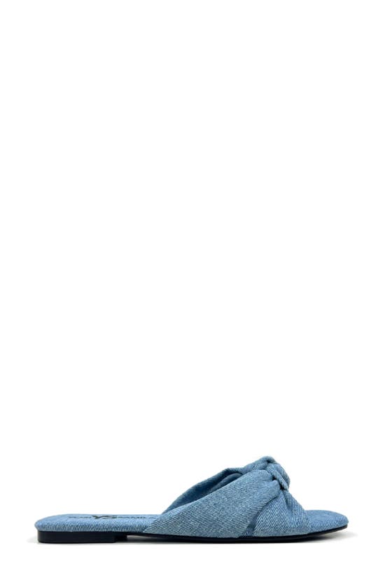 Yosi Samra Naya Knotted Sandal In Denim In Denim