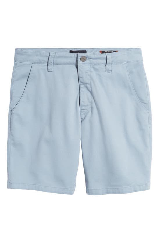 Shop 34 Heritage Arizona Coolmax® Slim Fit Flat Front Chino Shorts In Faded Denim Summer