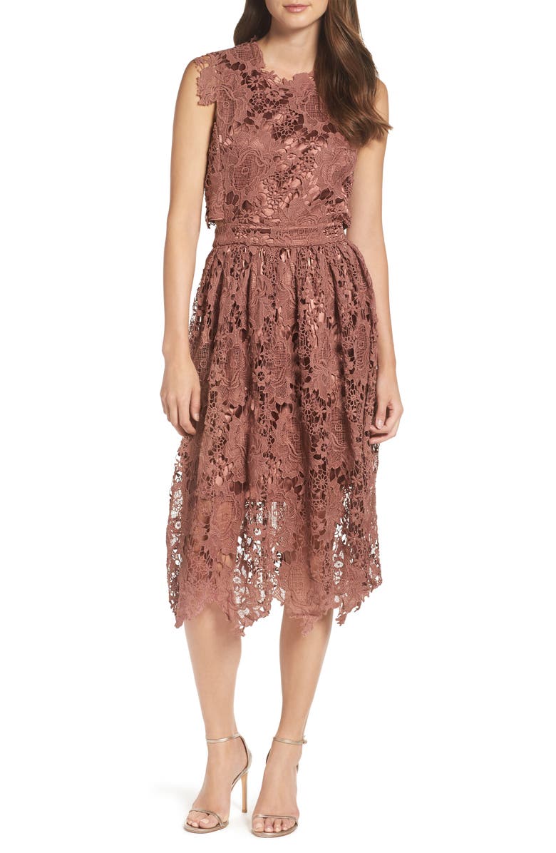 True Decadence by Glamorous Lace Midi Dress | Nordstrom