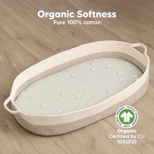 Keababies 2-pack Soothe Fitted Bassinet Sheets In Pine Grove