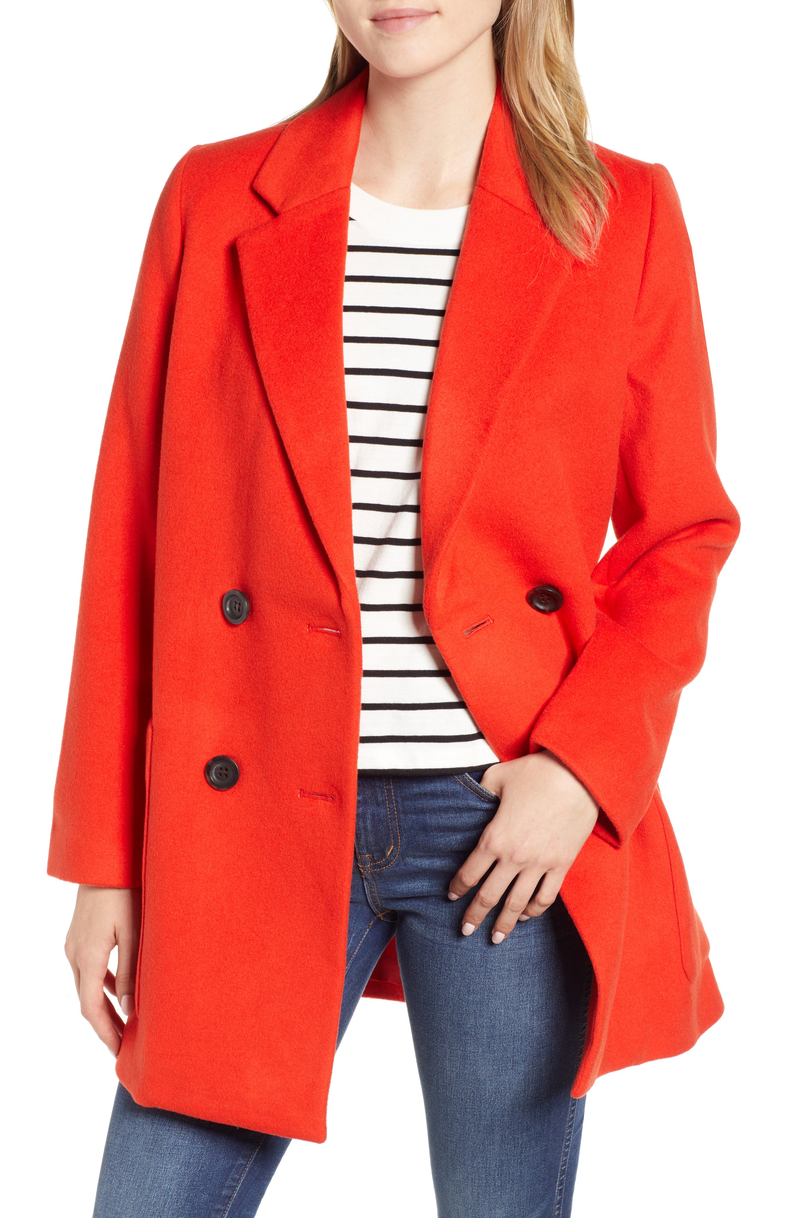 madewell hollis double breasted coat