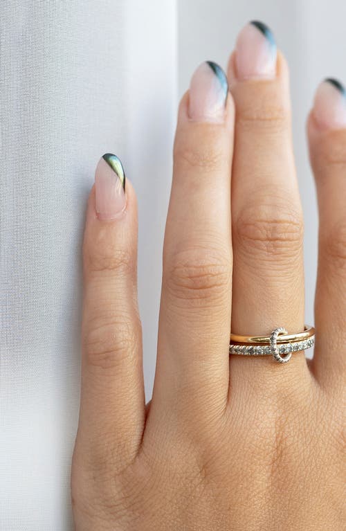Spinelli Kilcollin Women's Astrid 18k Gold Sterling Silver And Diamond Linked Rings In Silver Gold