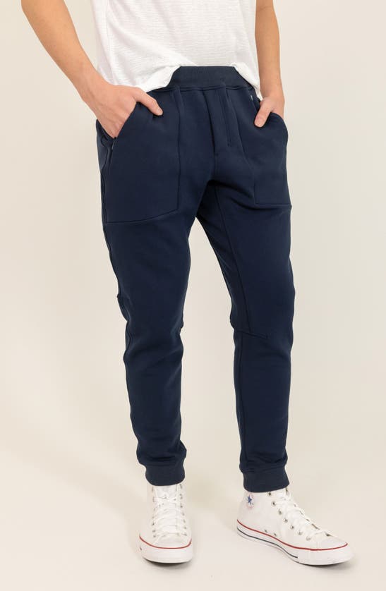 Shop Pino By Pinoporte Cotton Blend Joggers In Navy