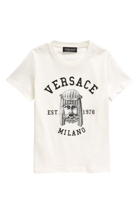 Versace Kid's Plush Teddy W/ Barocco-Print T-Shirt