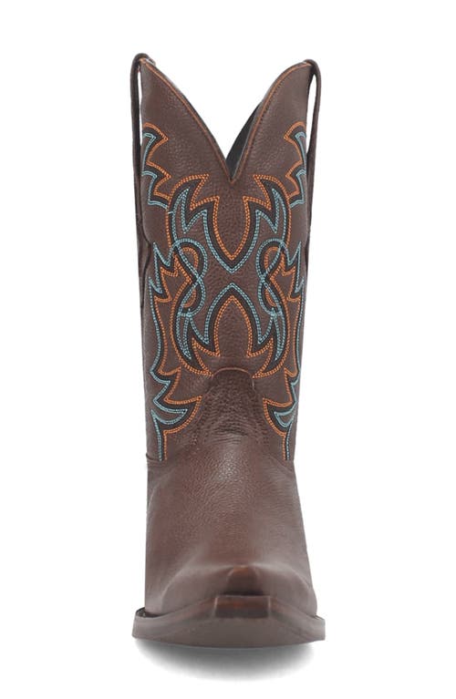 Dingo Gold Rush Pebbled Leather Cowboy Boot In Brown