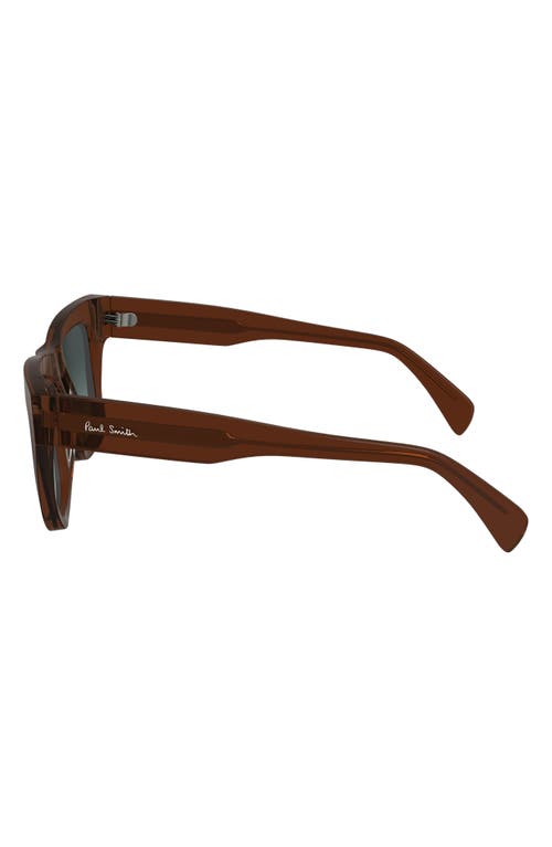 Shop Paul Smith Kramer 51mm Rectangular Sunglasses In Brown