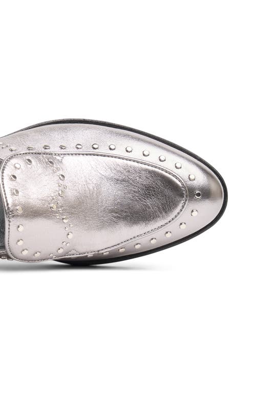 Shop The Office Of Angela Scott Miss Cecilia Loafer In Silver