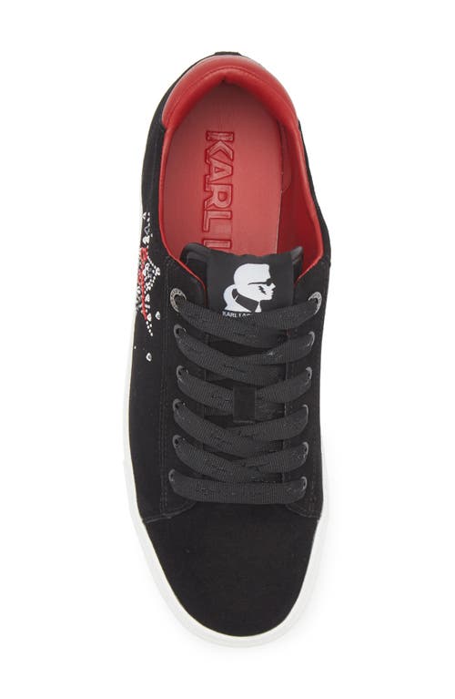 KARL LAGERFELD KARL LAGERFELD PARIS CATE SAYINGS LOW TOP SNEAKER