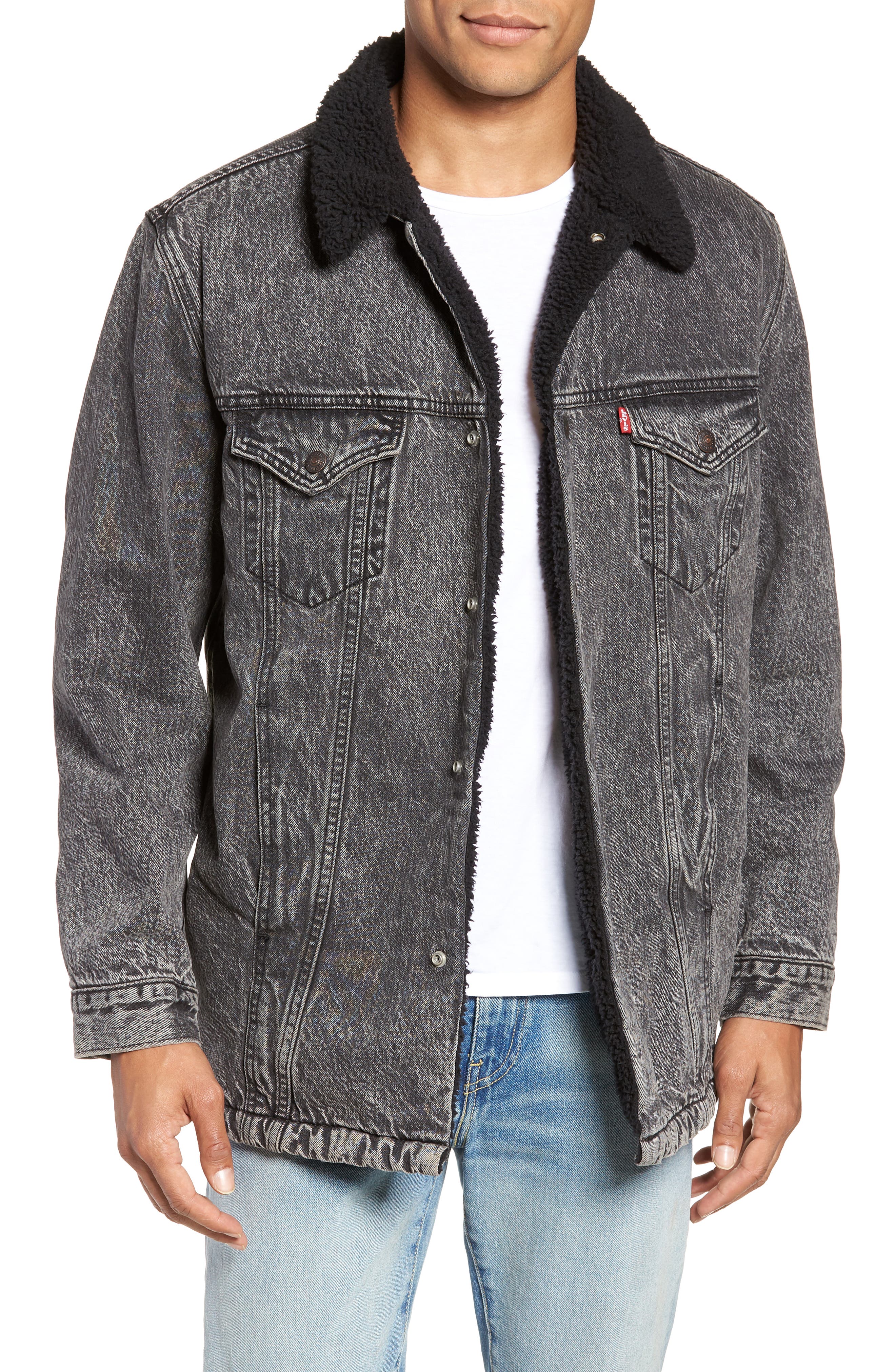 levi's fleece lined trucker jacket