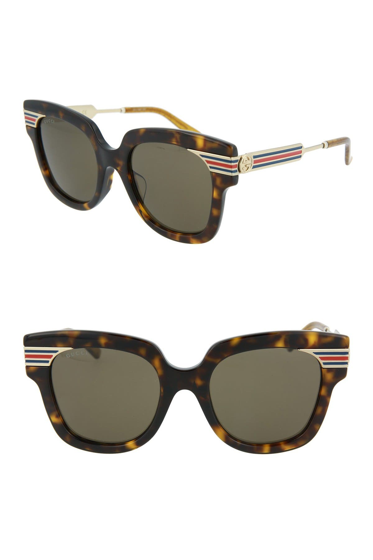 gucci 51mm square sunglasses